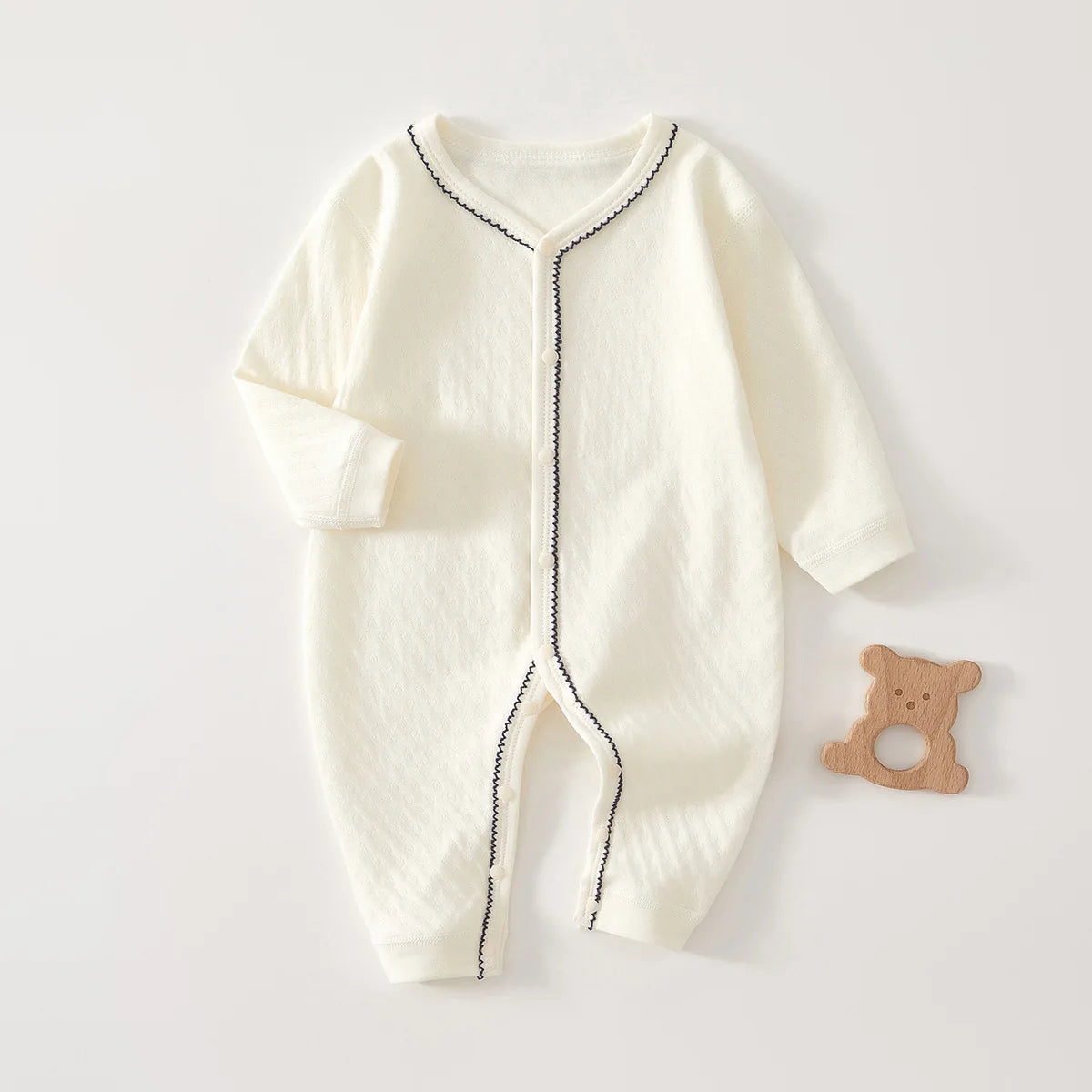 אוברול תינוקות לבבות אדומות 0-18 חודשים